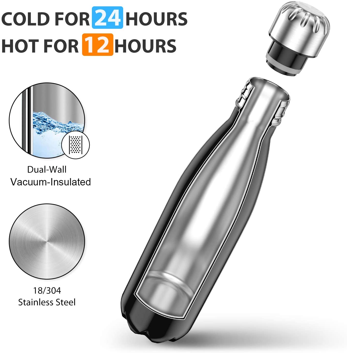 Mother Hustler 17oz Stainless Steel Water Bottle